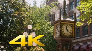 Exploring Vancouver in 4K  Gastown [upl. by Ydne]