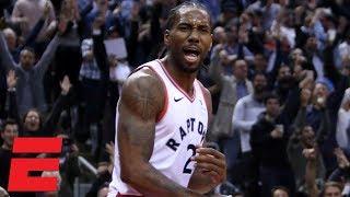 Kawhi Leonard puts on a show as Raptors win battle vs Celtics  NBA Highlights [upl. by Nidroj946]