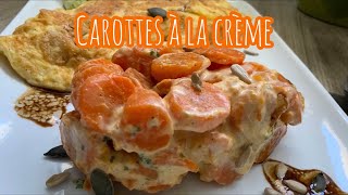 Carottes à la crème  recette de garniture gourmande [upl. by Oetomit905]