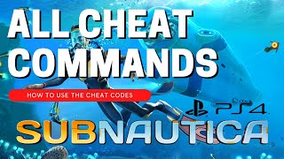 SUBNAUTICA CHEATS  PS4 amp PS5 [upl. by Fital]