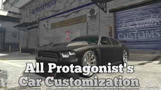 Gta 5  All Characters Car Customization   Michael  Franklin  Trevor [upl. by Mackay856]