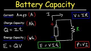 Battery Capacity  AmpHours mAh and WattHours [upl. by Ednil]