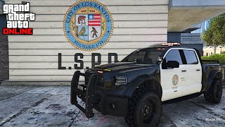 Vampid Caracara Pursuit Interceptor LSPD Customization [upl. by Nnaillij]