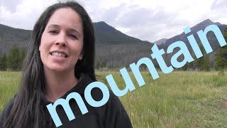 How to Say MOUNTAIN and SENTENCE  American English [upl. by Marthena168]