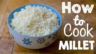 AWESOME GLUTENFREE FOOD How to Cook Millet [upl. by Hilly719]