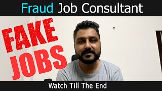 Fraud Job Consultant  Awareness video  Rohit R Gaba [upl. by Ahnavas]