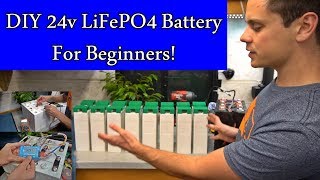 DIY 24v LiFePO4 Solar Battery Bank Beginner Friendly 24 kWh Cheap Full Tutorial [upl. by Najtsirk]