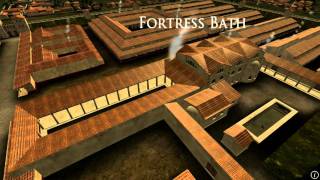 Animation of ancient Roman Fort in Caerleon Wales [upl. by Aratak]