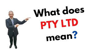 What does Pty Ltd mean [upl. by Guibert571]