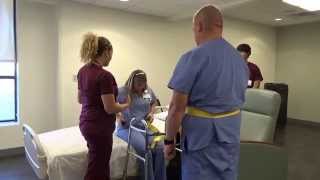 Physical Therapy Transfer Training  How To Transfer From Wheelchair To Bed [upl. by Alysoun]