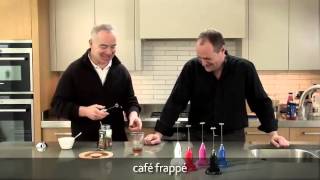 How to make a frappé coffee using an aerolatte milk frother [upl. by Dirfliw]