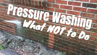 How to Pressure Wash  DONT do this [upl. by Eylsel]