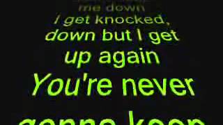 Tubthumping I Get KnockedDown Lyrics [upl. by Ernaldus]