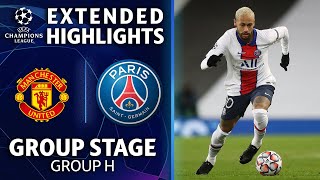 Manchester United vs Paris SaintGermain Extended Highlights  UCL on CBS Sports [upl. by Lilllie]