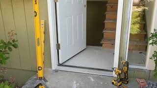 Jeld Wen Front Door Installation  Really crappy products and craftsmanship PART 1 [upl. by Obau693]