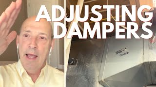 UPSTAIRS IS HOT Adjust Dampers For Heating Plus How to Tell if Dampers are Open or Closed [upl. by Lahcsap]