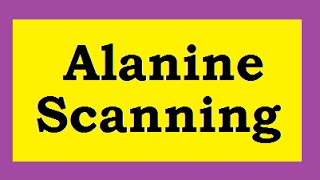 Alanine scanning [upl. by Annirtak]