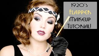 1920s FLAPPER MAKEUP  Makeup Through the Decades [upl. by Udele]