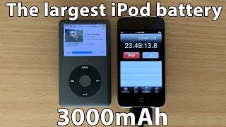 Testing the largest iPod battery 3000mAh [upl. by Birk617]