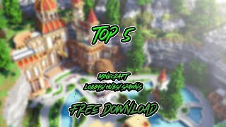 Top 5 Minecraft Lobbys  FREE Download 2 [upl. by Nauquf809]