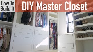 DIY Modular Master Closet [upl. by Lucita]