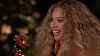 Beyoncé Wins Best RampB Performance  2021 GRAMMY Awards Show Acceptance Speech [upl. by Nabala]