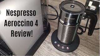 Nespresso Aeroccino 4 Milk Frother Review  Worth upgrading from the Aeroccino 3 [upl. by Strohl595]