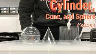 Cylinder Cone and Sphere Volume [upl. by Hgierb964]