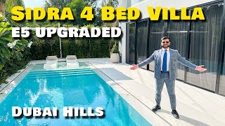 Tour Of Stunning Upgraded E5 Type Sidra Villa Dubai Hills Estate [upl. by Enoed64]