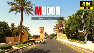 Driving Mudon Dubai City  4K Video [upl. by Anima]