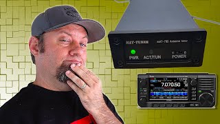 Icom IC705 with the mAT705 Portable Tuner  IC705 Accessories [upl. by Cori42]