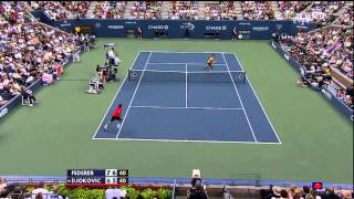 Federer vs Djokovic  US Open SF 2009 Highlights HD [upl. by Ruffin368]