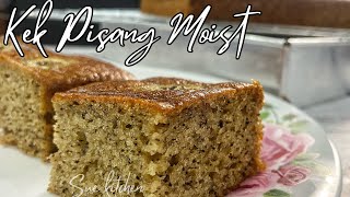 Resepi Kek Pisang Moist Banana Moist Cake Recipe Sukatan Cawan Cara buat kek pisang guna blander [upl. by Atikihs]