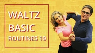 How To Dance Waltz  Basic Routines 10 [upl. by Aiuhsoj]