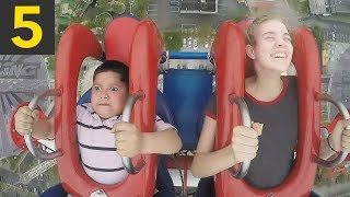 5 Funny Slingshot Ride Moments [upl. by Ert]