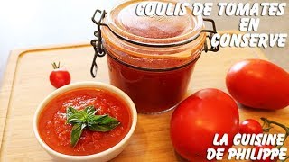 Coulis de tomates en conserve [upl. by Linetta]