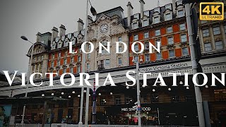 London Victoria Station Walk Through England 4K [upl. by Dhumma]