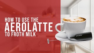 How To Use the AeroLatte To Froth Milk [upl. by Pahl]