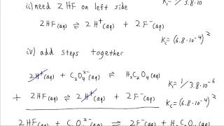 Equilibrium Constants For Multistep Reactions [upl. by Anwahs195]