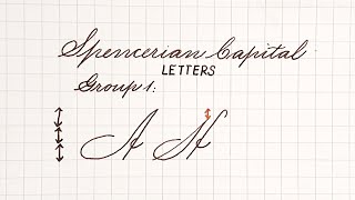 Spencerian Penmanship for beginners  Capital Letters  How to write in Spencerian script  Part 3 [upl. by Reffineg]