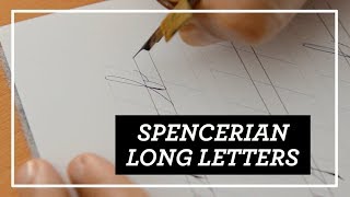 Spencerian Long Letters  TUTORIAL [upl. by Alejoa]