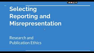 Selective Reporting and Misrepresentation of data Research and Publication ethics Phd coursework [upl. by Sainana937]