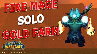 WoW Classic  Fire Mage Solo Dire Maul East Gold Farm 12 Min Jump Run [upl. by Nov]