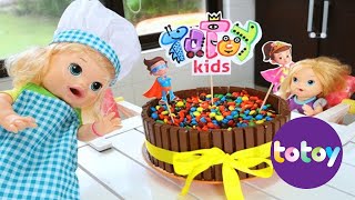 Totoykids junto a Sara hace un Pastel para el Canal Los queremos Mucho [upl. by Falito]