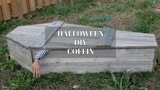 DIY Halloween Coffin Tutorial Reclaimed Wood [upl. by Baryram667]