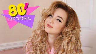 Easy 80s Bombshell Hair Tutorial [upl. by Londoner]