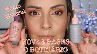 NOVAS BASES INTENSE O BOTICÁRIO Efeito Natural x Reboco HD  Corretivo [upl. by Ruthi869]