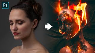 How to Create a Burning Effect in Photoshop [upl. by Kalasky894]