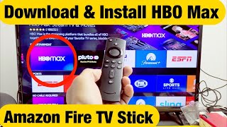 Fire TV Stick How to Download amp Install HBO Max App [upl. by Einahpets]