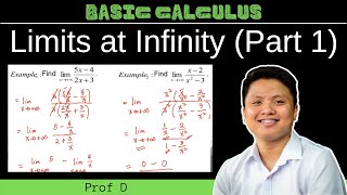 FINDING THE LIMITS AT INFINITY  PART 1  PROF D [upl. by Lissi980]